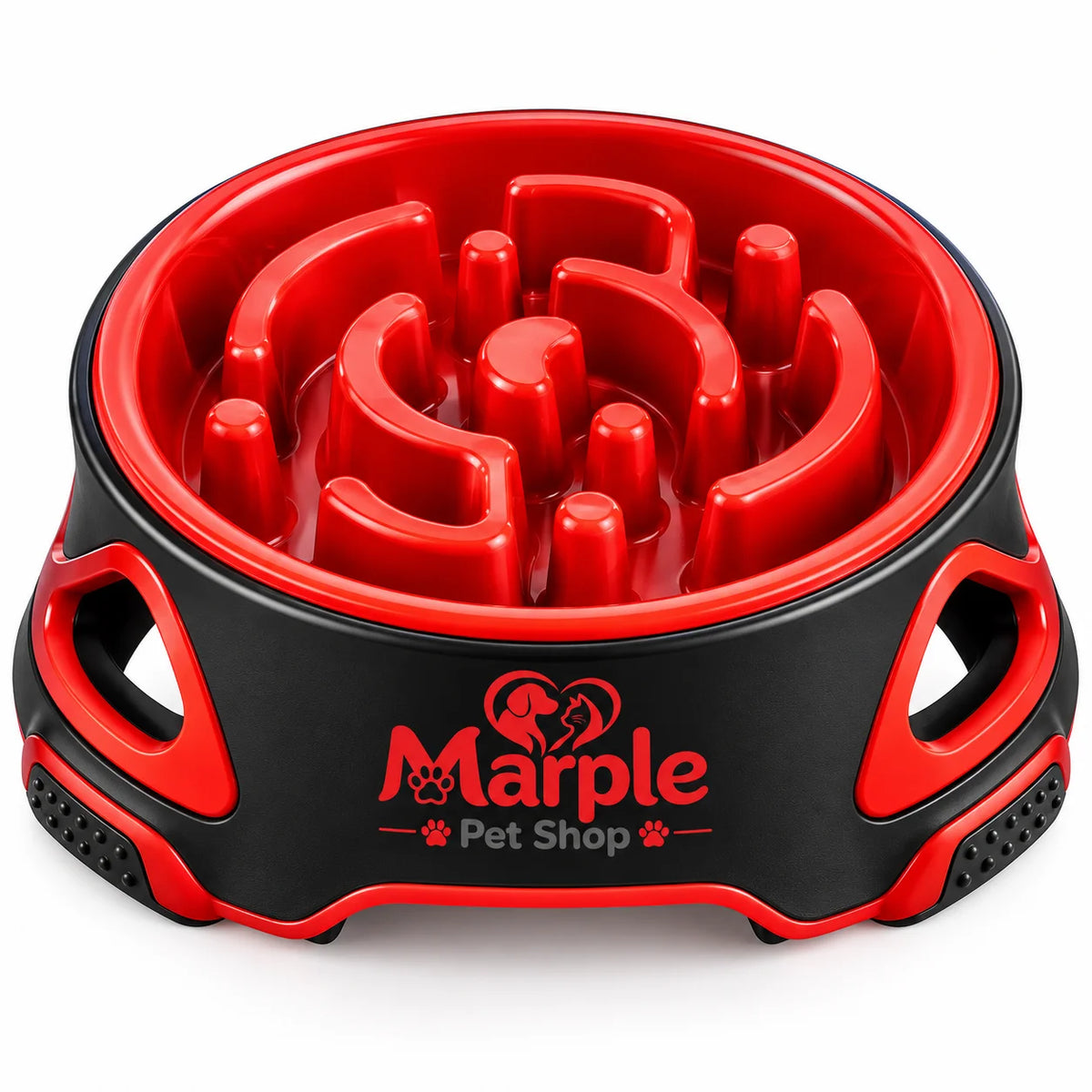 PawFeast™ Non-Slip Slow Feeder Dog Bowl -front view