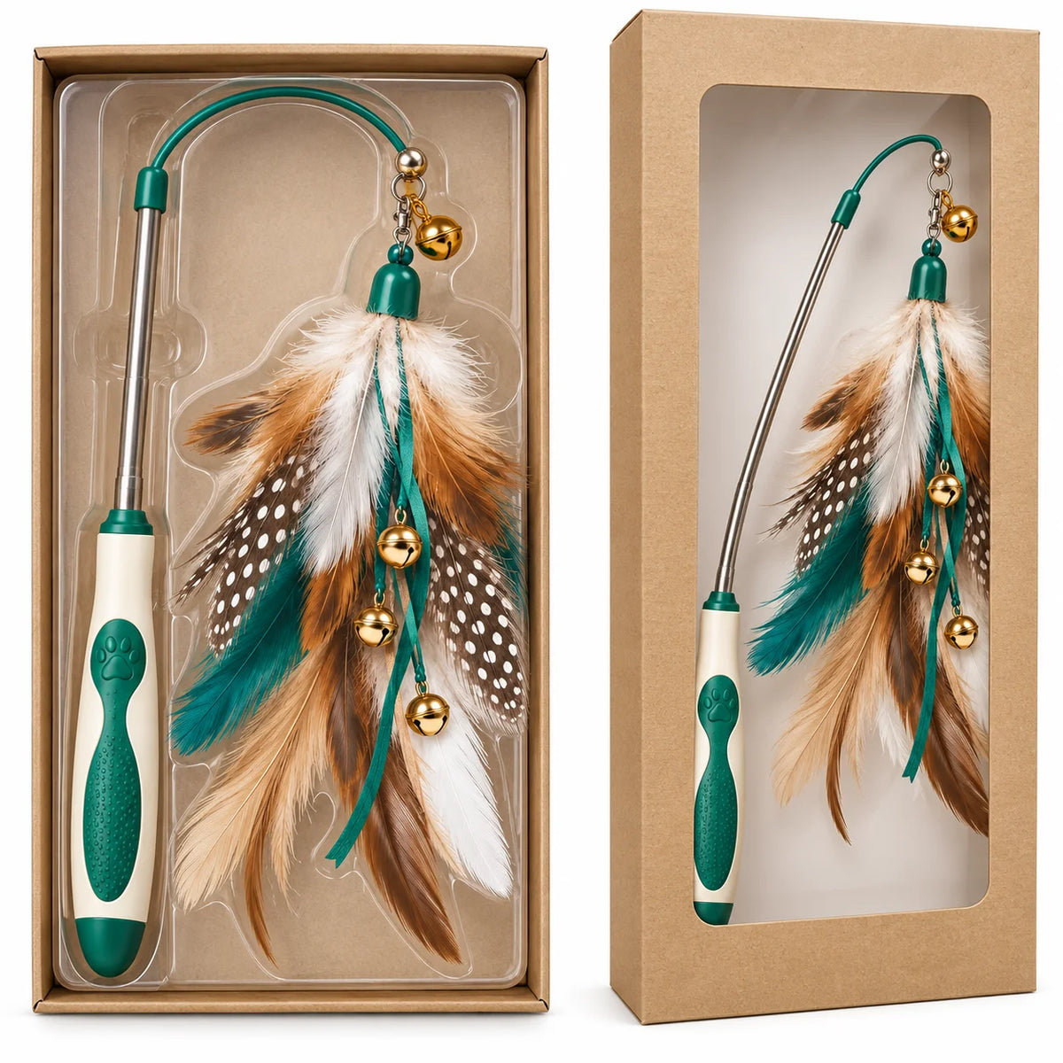 Interactive Feather Wand Toy packaging image view