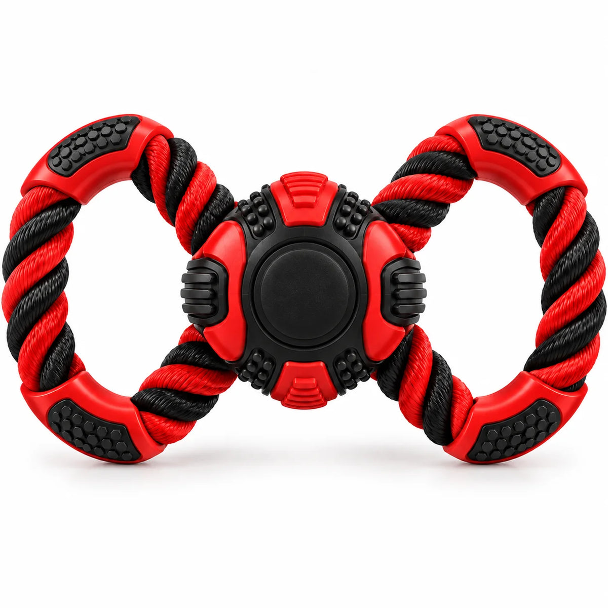 PawTug™ Durable Rope & Rubber Tug Toy -back view
