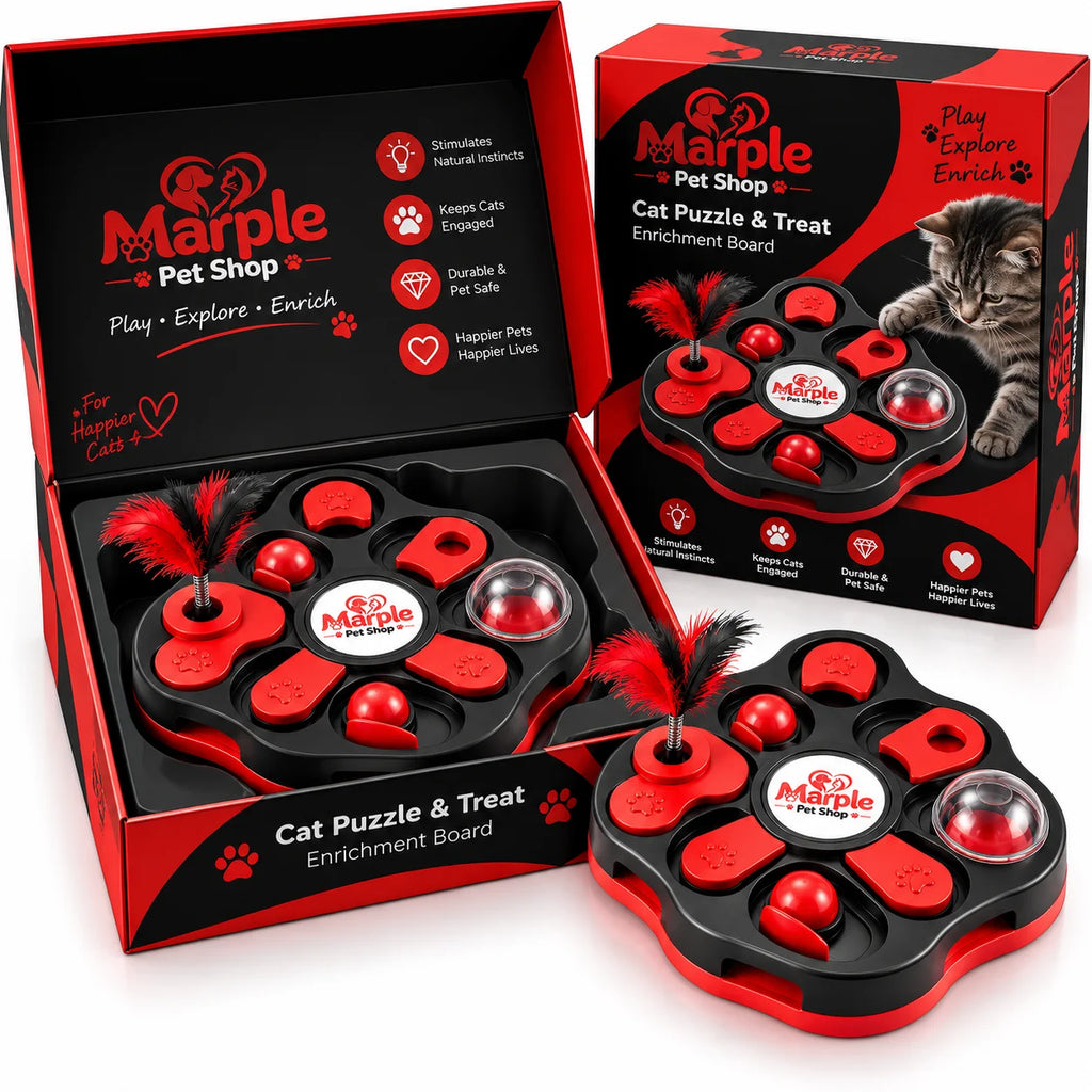 PurrQuest™ Cat Puzzle & Treat Enrichment Board packaging view