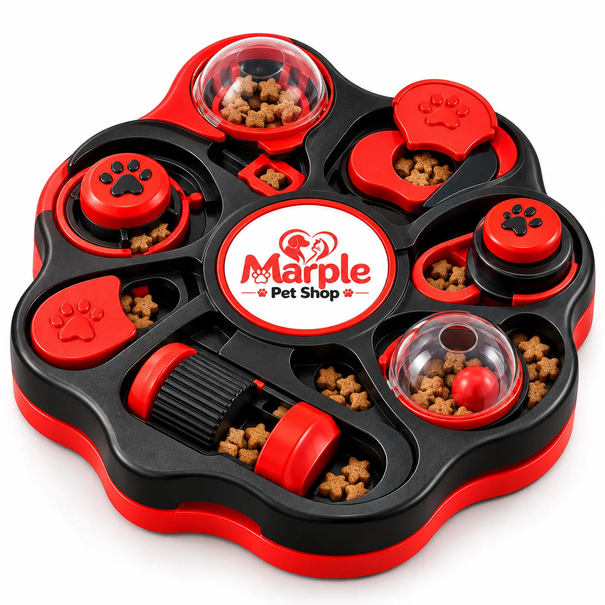 Datcat Puzzle & Treat Enrichment Board food view
