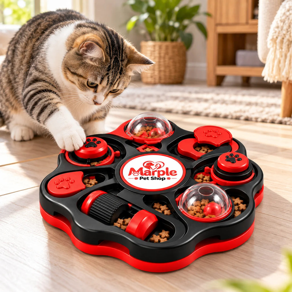 Datcat Puzzle & Treat Enrichment Board lifestyle view