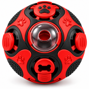 Interactive Treat-Dispensing Puzzle Ball for Dogs
